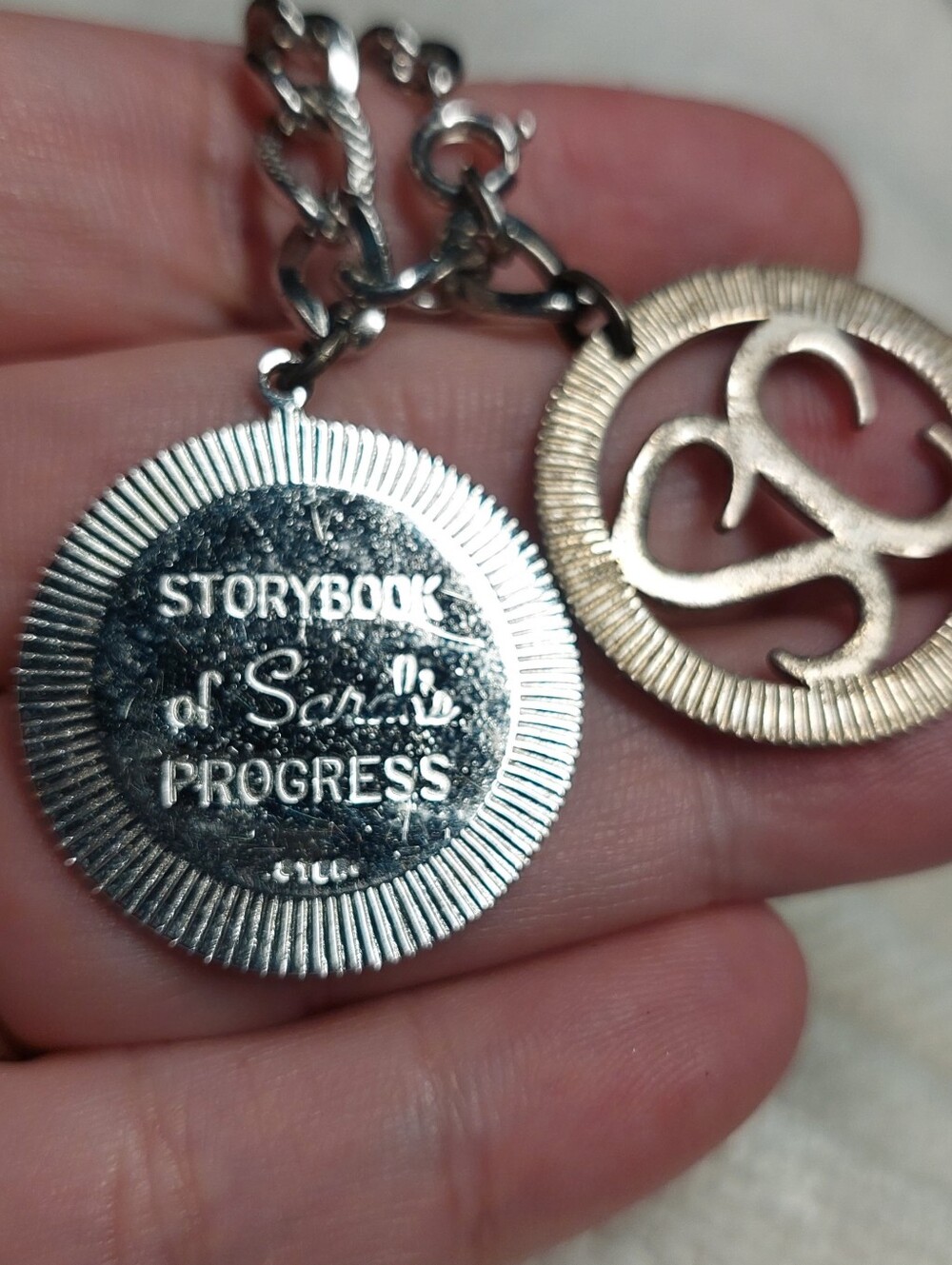 Sarah Coventry Storybook of Sarah Silver and Gold Charm